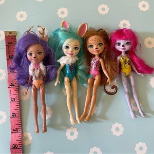 Enchantimals Dolls set of 4